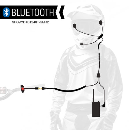 BT2 Moto Kit for in-helmet music streaming, phone and connectivity to two-way radio for long range communications