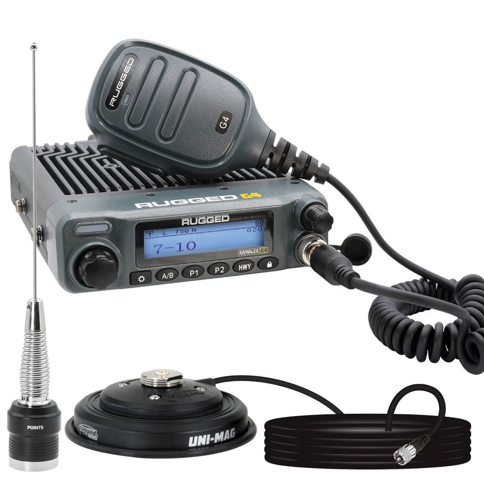 Radio Kit - Rambler G4 GMRS Mobile Radio with Antenna
