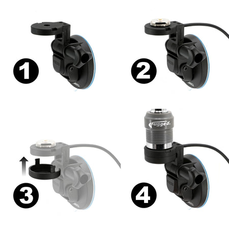 Rugged Radios Suction Cup Antenna Mount