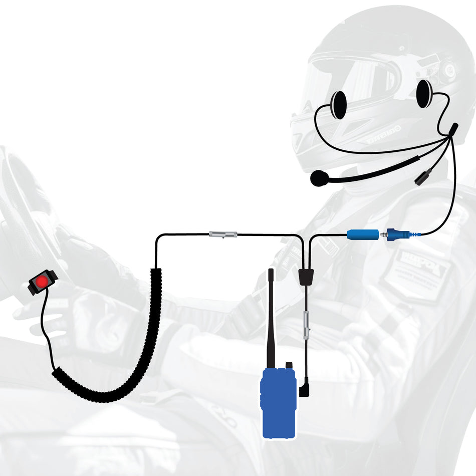 RUGGED Wired Driver Only Communication Kit with R1 Radio