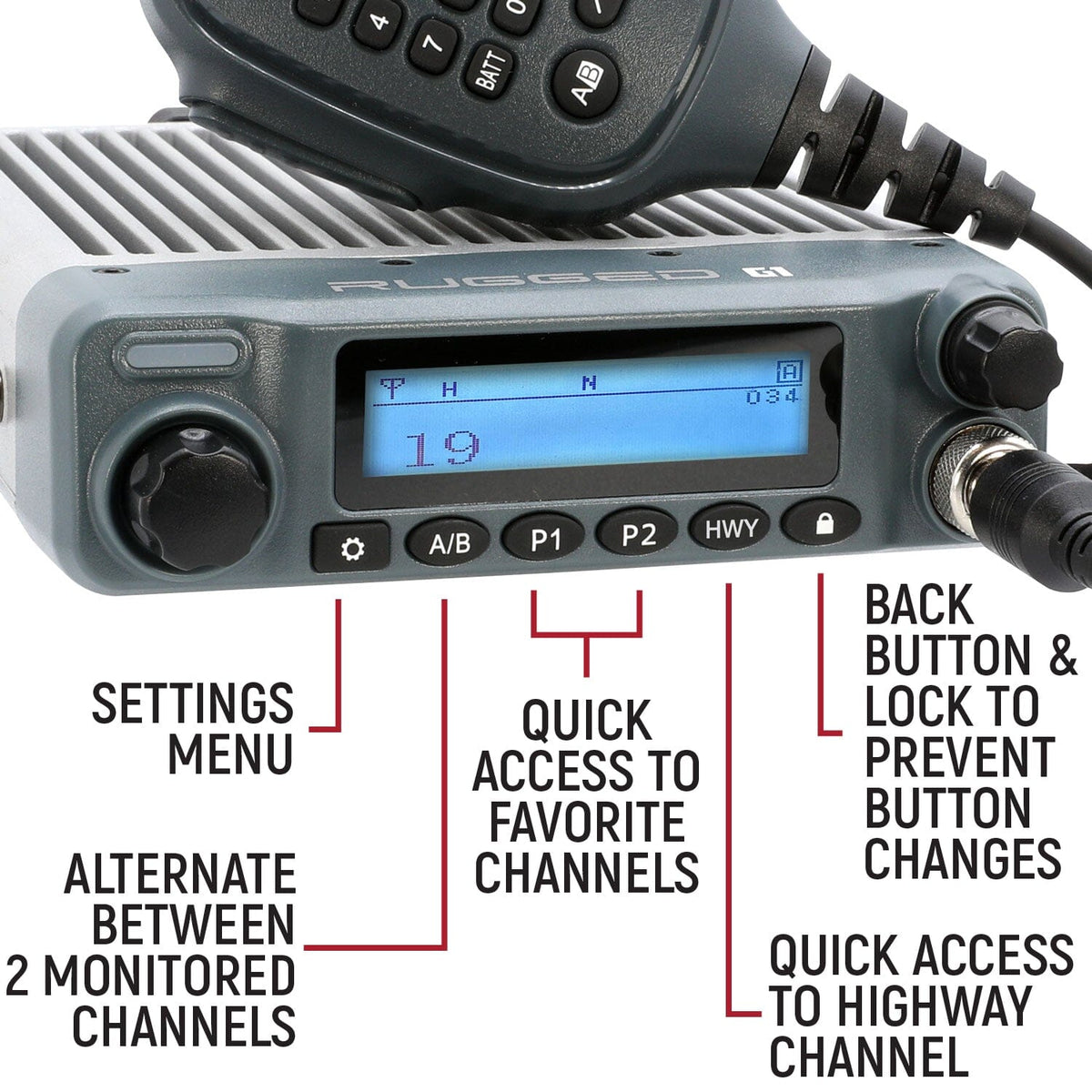 G1 GMRS Radio Kit with Waterproof External Speaker