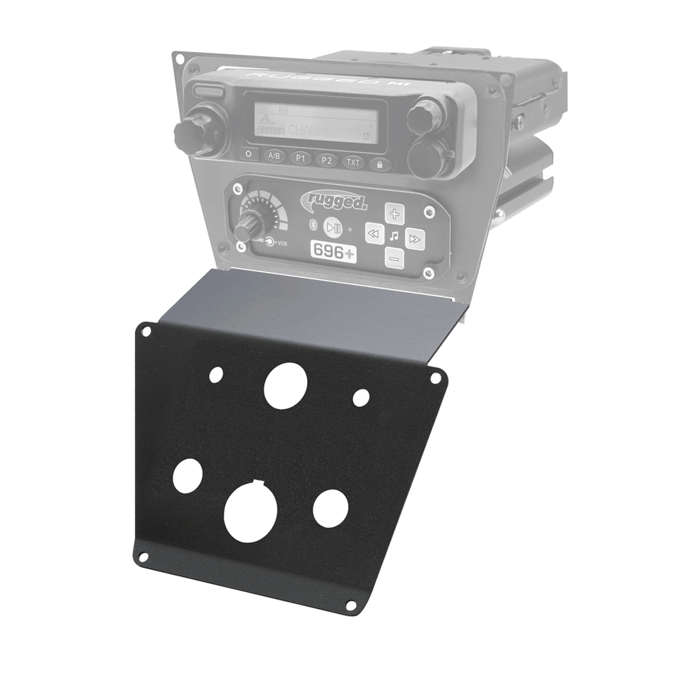 Panel de accesorios inferior para radio e intercomunicador para montaje en tablero Polaris Polaris RZR PRO XP, RZR Turbo R y RZR PRO R