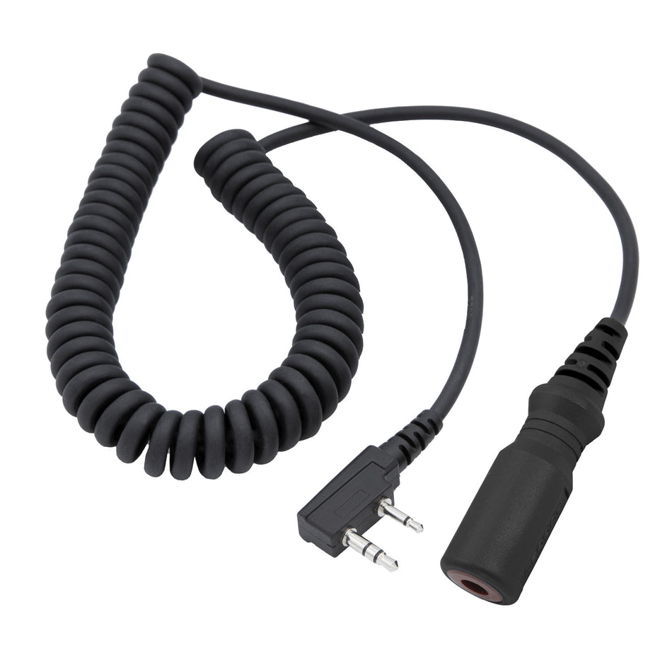 OFFROAD Headset / Helmet Coil Cord Cable for Rugged Radios and Kenwood Radios