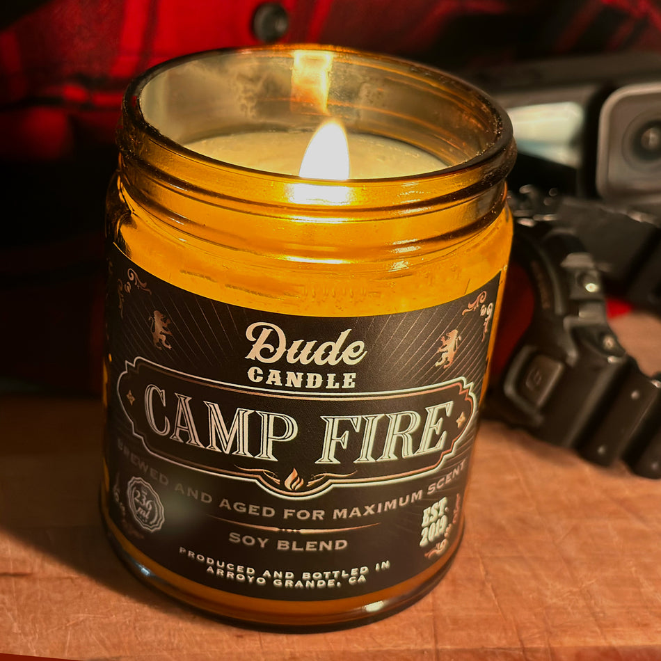 Dude Candle - Camp Fire Scented Candle