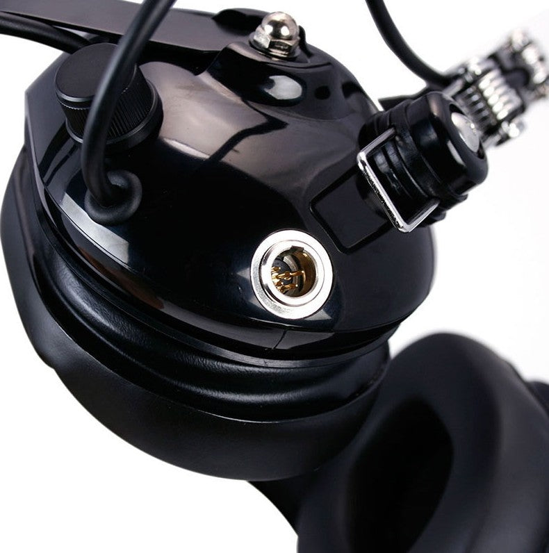 Behind the Head Headset with PTT for Two Way Radios - Black - Model H42- CLEARANCE