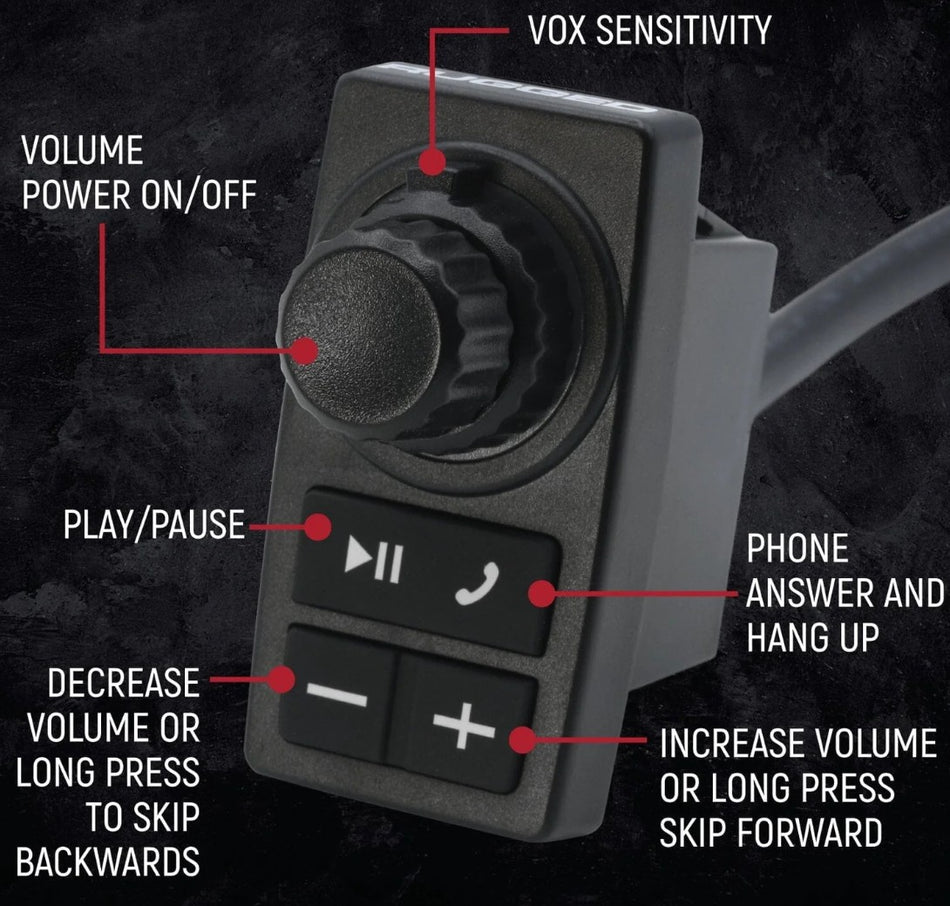 STX STEREO Kit completo de comunicación maestra con intercomunicador y radio de 2 vías