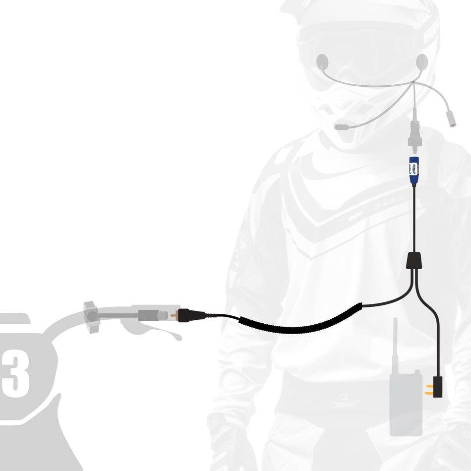 Arnés de motocicleta OFFROAD para radios de mano resistentes