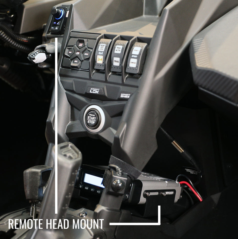 Kit de comunicación completo Can-Am Maverick X3 con intercomunicador y radio de 2 vías