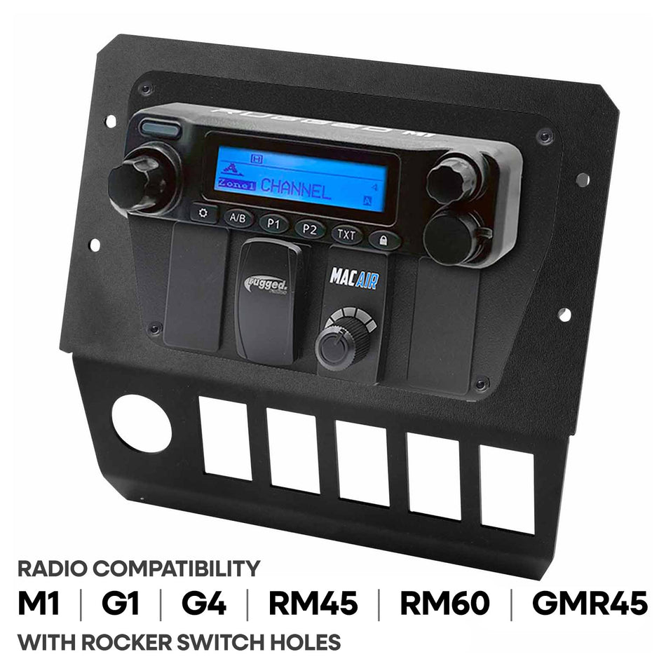 Kit de montaje múltiple Polaris General para radio e intercomunicador