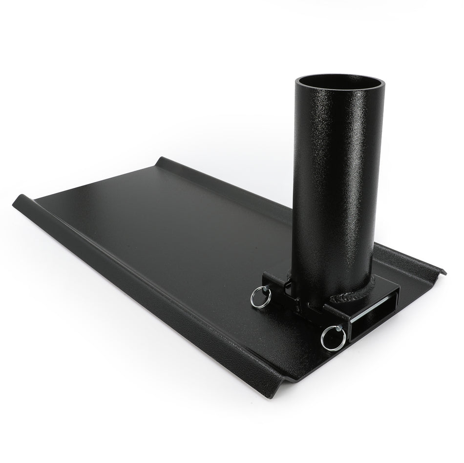 Soporte de rueda de aluminio para mástiles telescópicos de bandera de campamento base