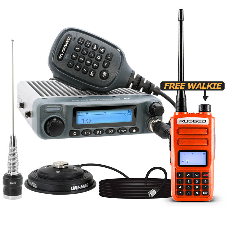 Radio Kit - G1 ADVENTURE SERIES Waterproof GMRS Mobile Radio with Antenna