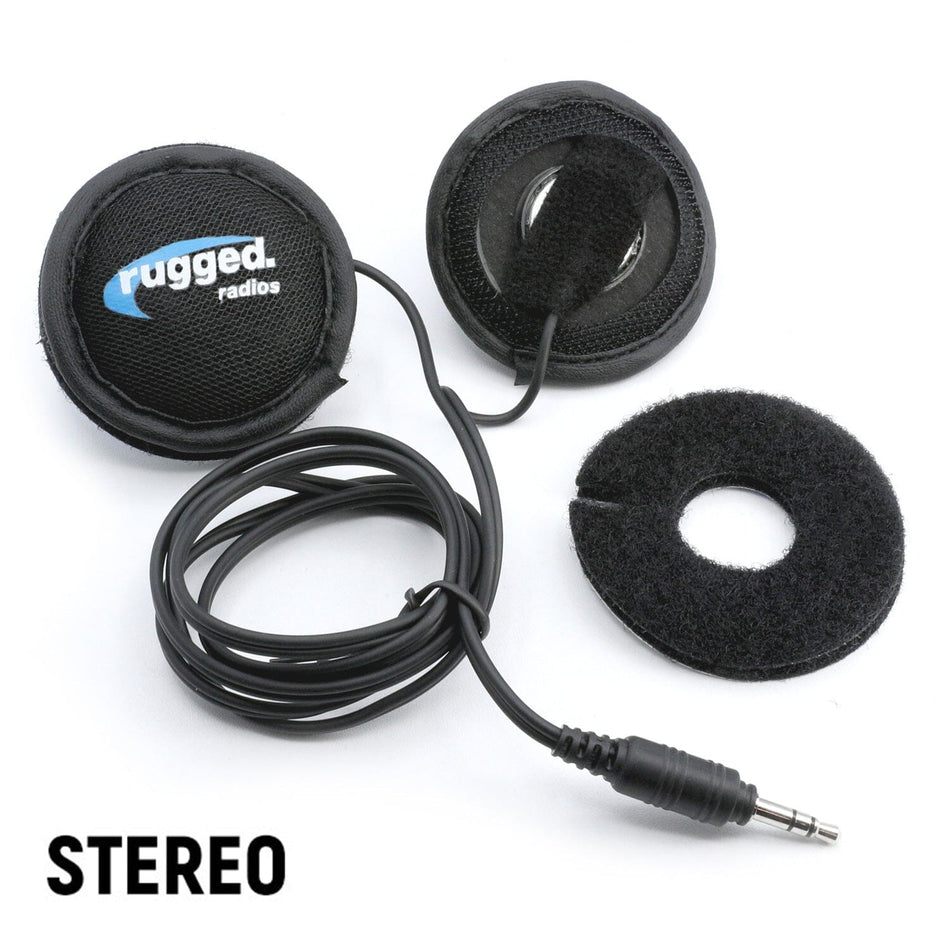 Velcro Mount Helmet Speakers - Mono and Stereo