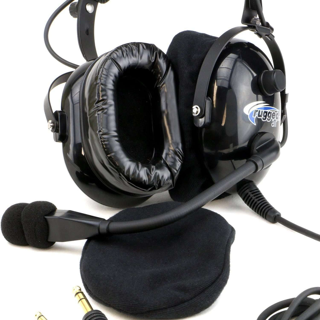 Rugged Air RA900 General Aviation Instructor Pilot Headset with PTT