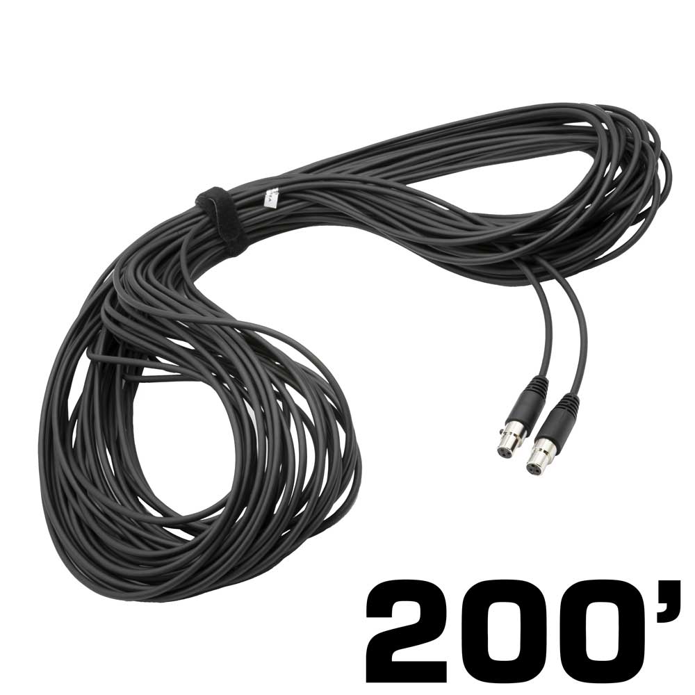 200 Ft • 3-Pin to 3-Pin Straight Cord for H85 Linkable Headsets