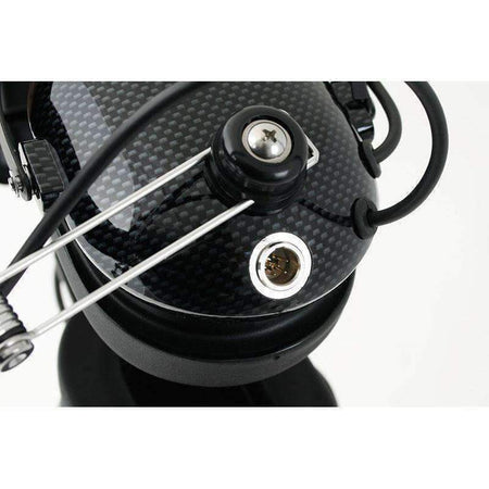 Over the Head (OTH) Headset for 2-Way Radios - Black Carbon Fiber