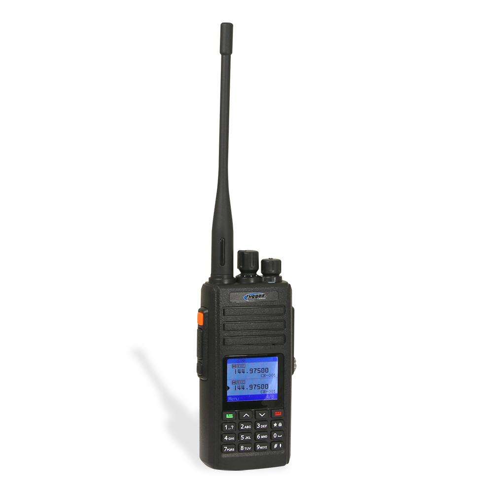 Radio Walkie Talkie ABH7 Contra Agua de 7-Watt VHF y UHF Banda Amateur (NO COMPATIBLE CON GMRS y BANDA DE NEGOCIOS) ESP - By Rugged Radios