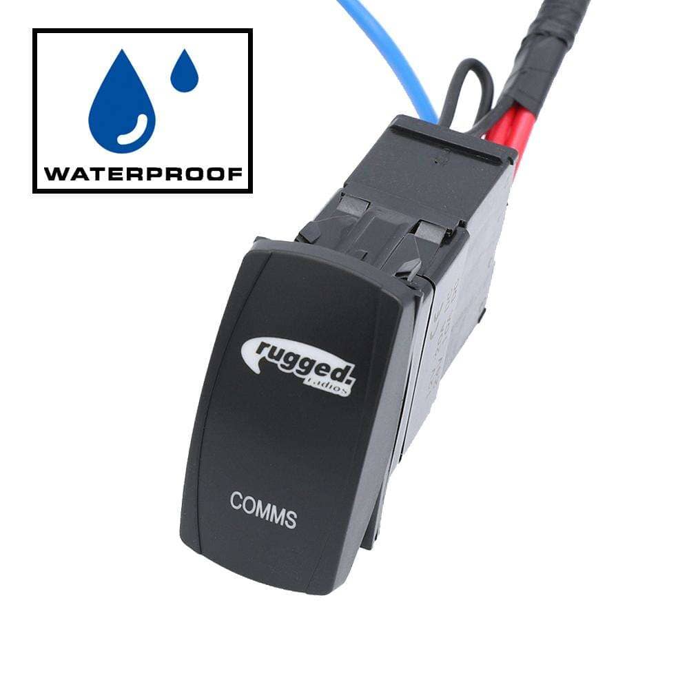 Rocker Switch a prueba de agua para Radio e intercomunicador Rugged Radios ESP - By Rugged Radios