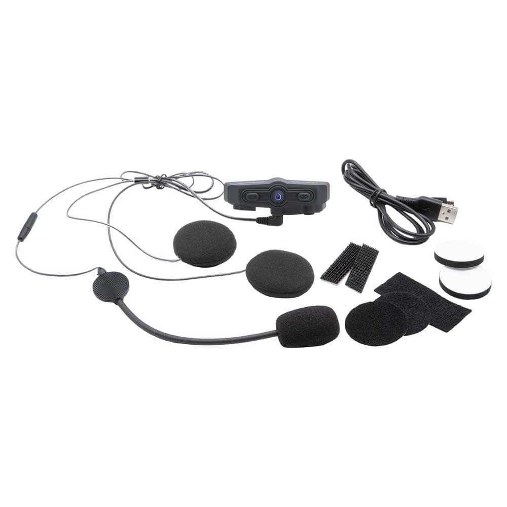 Sistema de comunicación manos libres para casco Rugged BT2 con Bluetooth para motocicleta