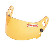 Load image into Gallery viewer, Simpson Devil Ray Amber Helmet Shield for Desert Devil Helmet